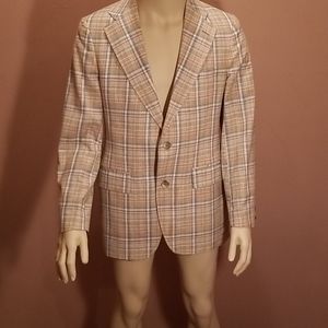 Vintage Blazer 70's style Retro Plaid